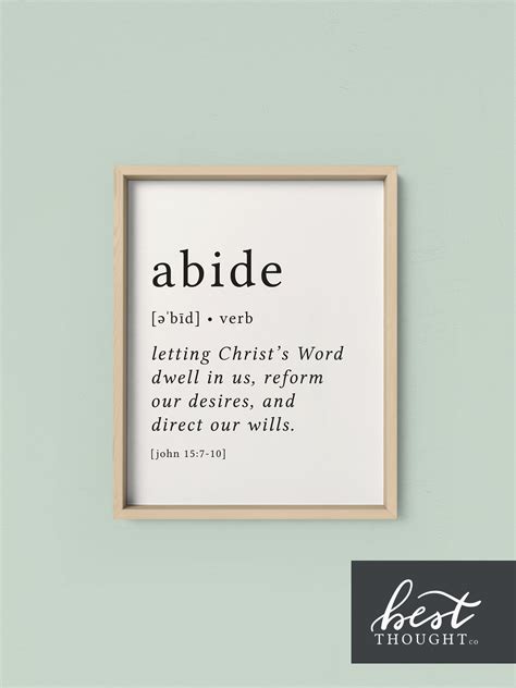Abide Definition & Meaning .